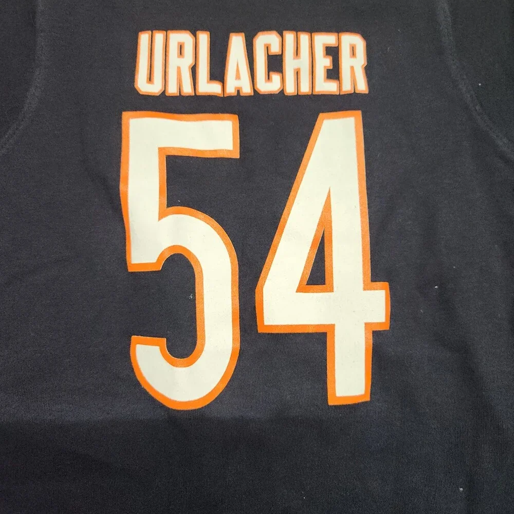 Reebok Nfl Brian Urlacher 54 Chicago Bears Infant Bodysuit 6-9M Cotton Navy 149